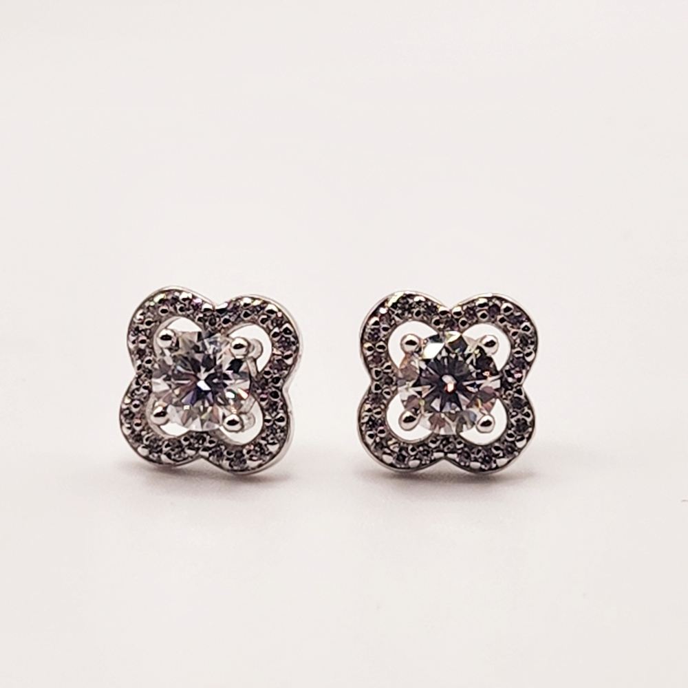 Elegant Silver Stud Earrings